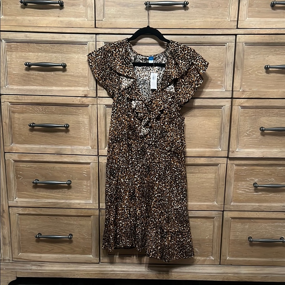 Old Navy Leopard Print Dress Size large